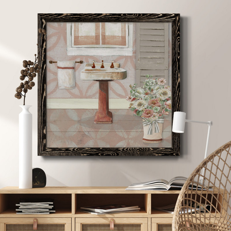 «Bless This Home Greenery», reproduction carrée sur toile, H 17 po x l 17 po x P 1,5 po, Cadre noir