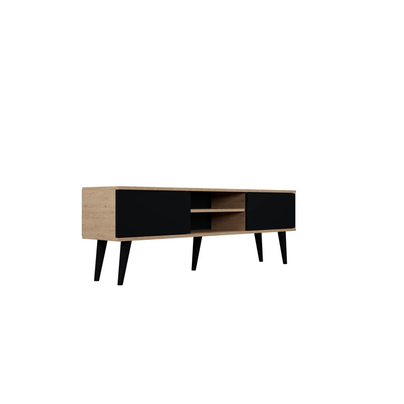 Kaylani TV Stand, 160cm W, Artisan Oak/Black