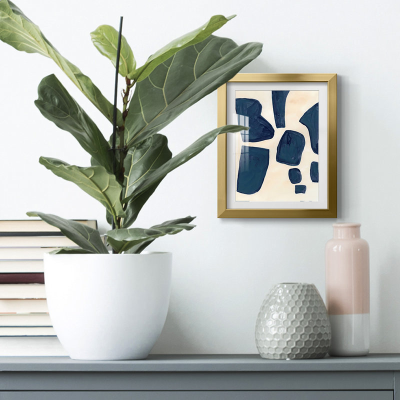 «Blue P pièces I», impression sur papier, Or