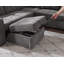 Ombra 149'' Oversized Sectional Sofa Square Arms Firm Sectional Sleeper Sofa with Pull Out Bed-101185257