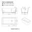 Baignoire de trempage autoportante de 59 po x 30 po-50520599