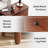 11.81" Solid Wood Narrow End Table