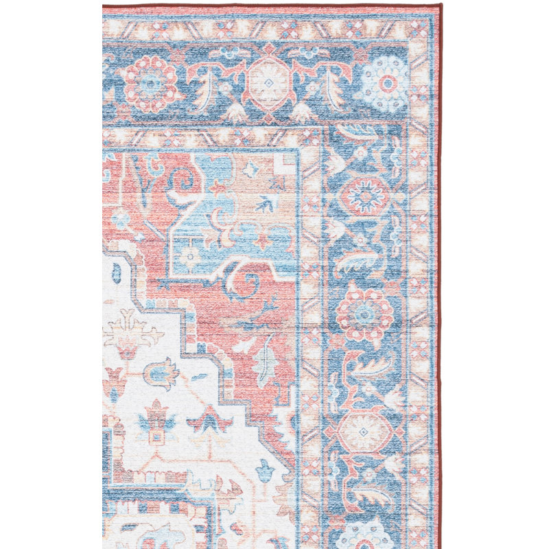 Sasho Performance Machine Washable Oriental Rug, Rectangle 8' x 10'