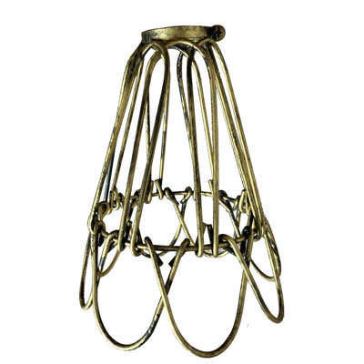 39.37cm H Metal Novelty Lamp Shade ( Uno ) in Brushed Brass