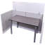 Panneau d'intimité en acrylique avec grands supports-16489929-16489937-16489944