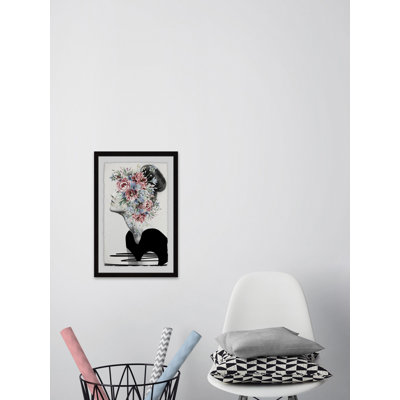 « fleur couronne », impression encadrée