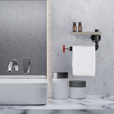 Porte-papier hygiénique mural avec tablette