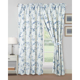 Monica Printed Floral Window Curtain Set