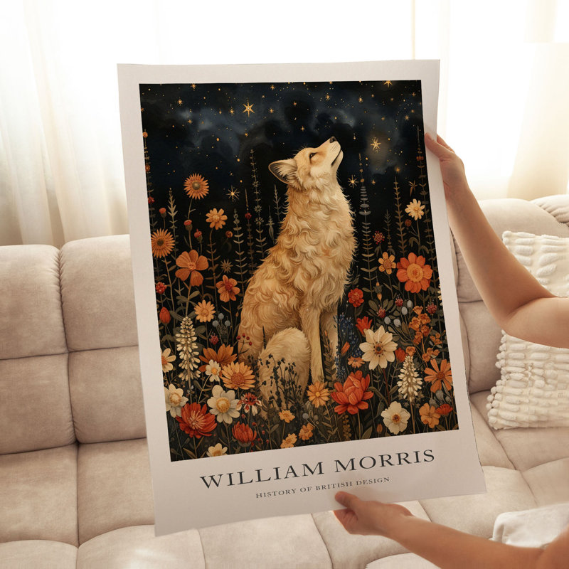 Animaux, animaux, William Morris, H 14 po x l 11 po