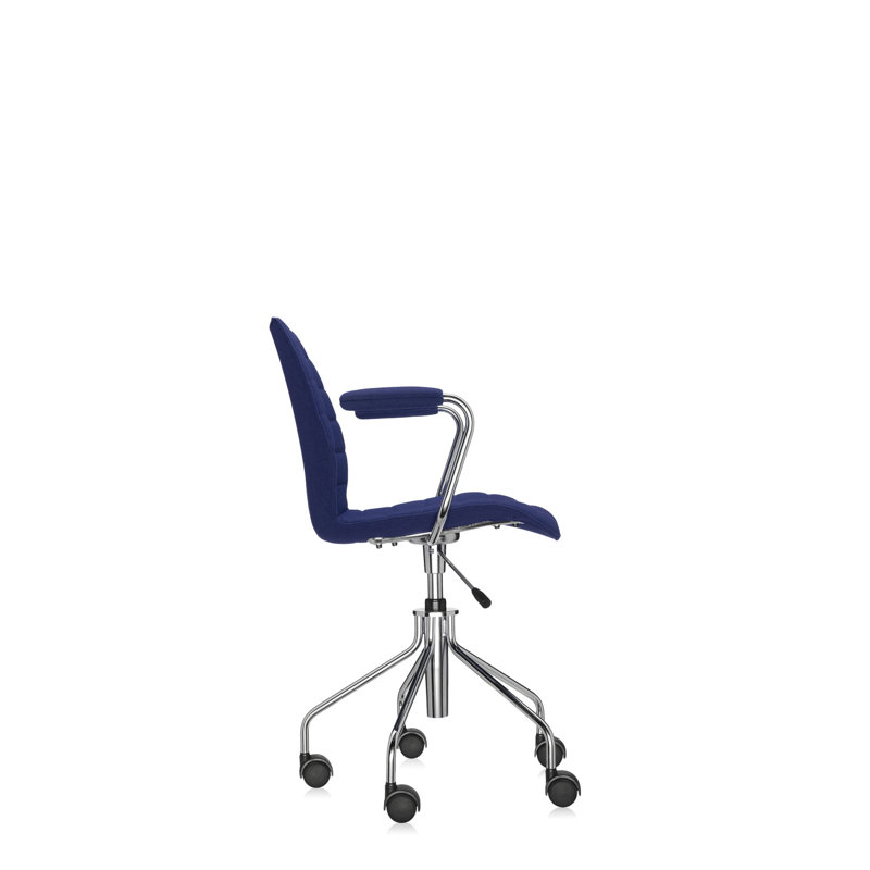 Maui Swivel Task Chair, Blue, 100% PL Trevira