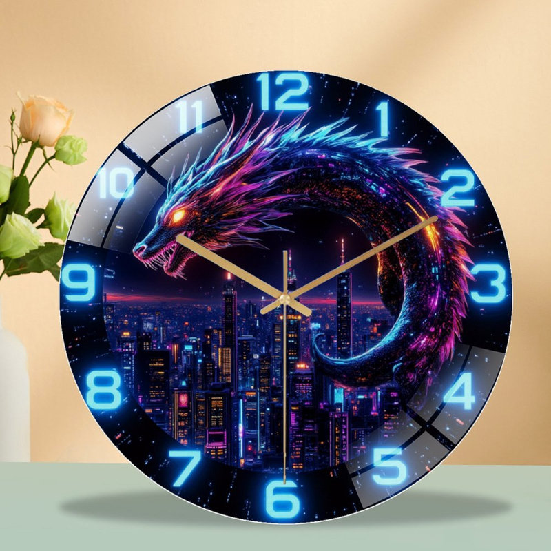 Horloge murale Neon