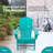 Baughn Plastic/Resin Adirondack Chair with Ottoman-864045595