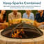 3.5 lb. 22 in. x 22 in. Fire Pit Lid Fire Pit Accessory