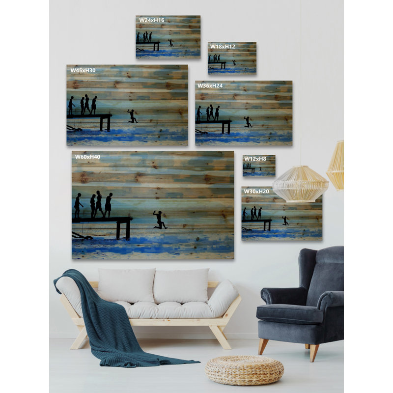 «Feet First» par Parvez Taj, reproduction sur bois, H 30 po x l 45 po x P 1,5 po