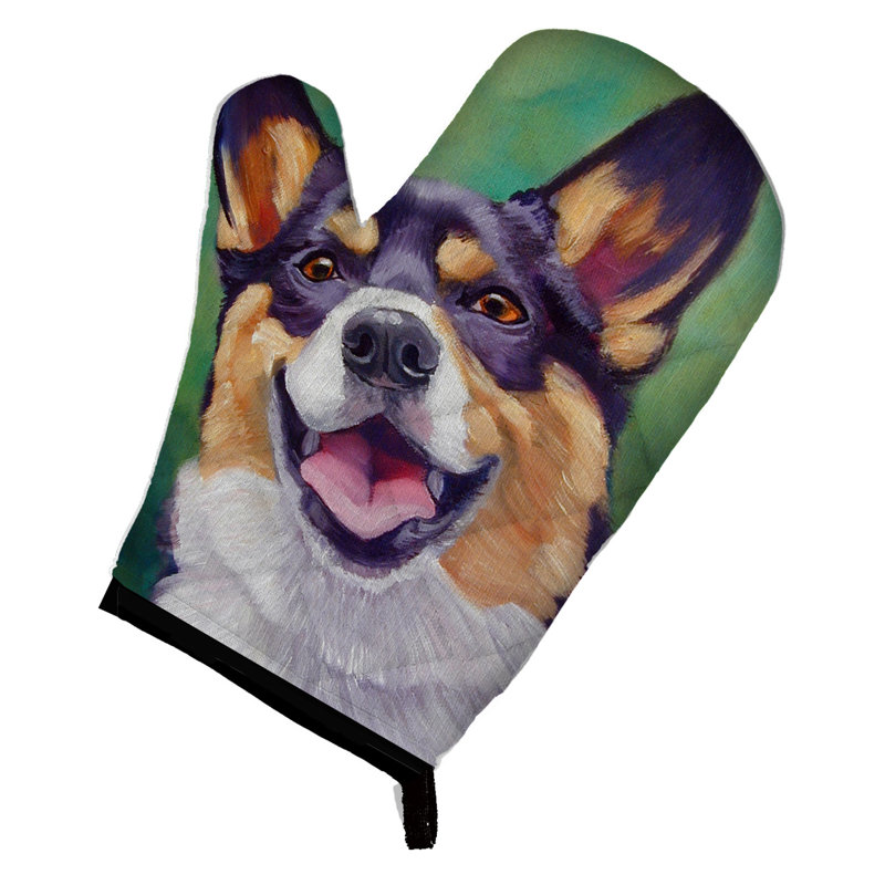 Caroline's Treasures Pembroke Corgi Polyester Oven Mitt
