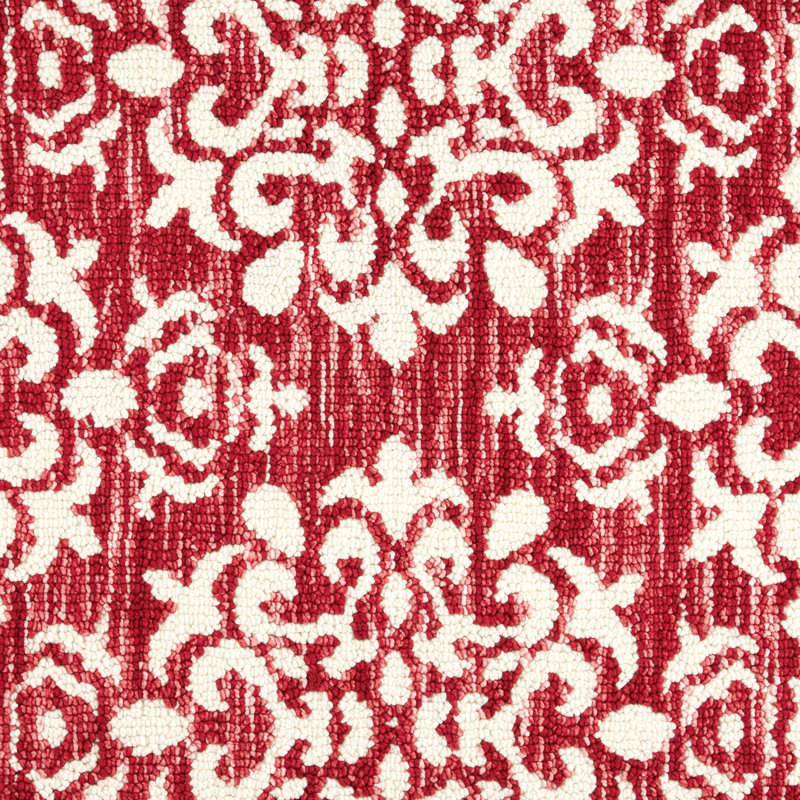 TOWN & COUNTRY EVERYDAY Walker Everwash Non-Slip Backing Kitchen Mat, Rectangle 2' x 4', Red
