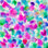 «Deramo Amy Sia Amaris Magenta Aqua» par Amy Sia, reproduction sur toile tendue