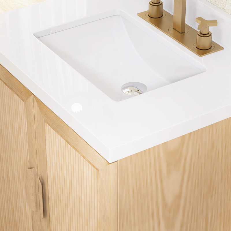 Ensemble de meuble-lavabo autoportant 30 po avec comptoir en pierre artificielle 30 po, 30''