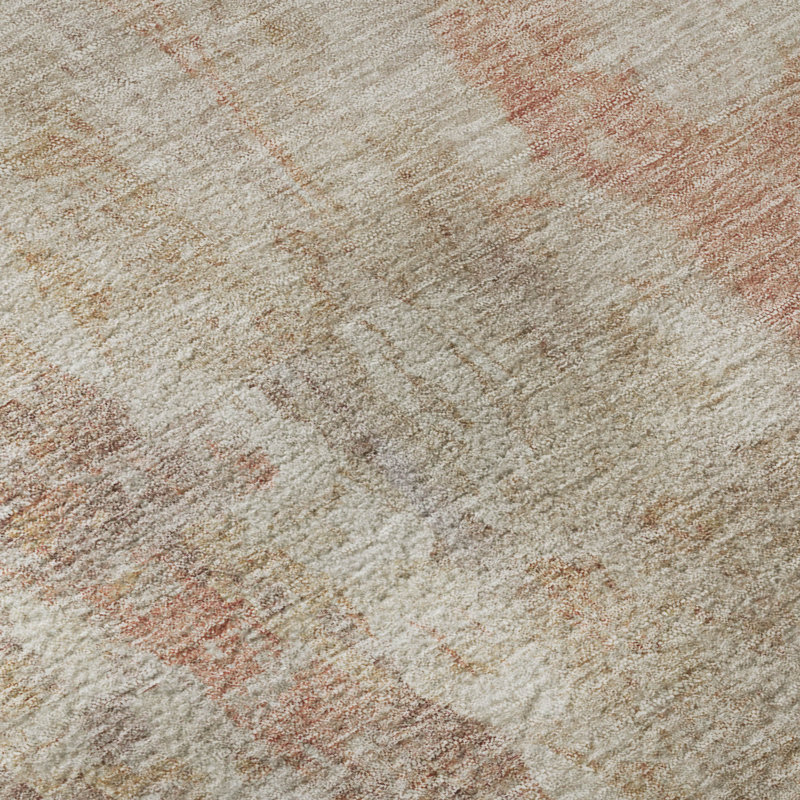 Premium Machine Washable Mayfield AMF2310 Abstract Rug, 8' x 10', Beige