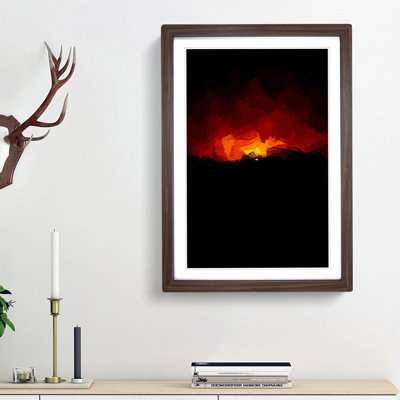 Striking Sunset in Abstract - Framed Print