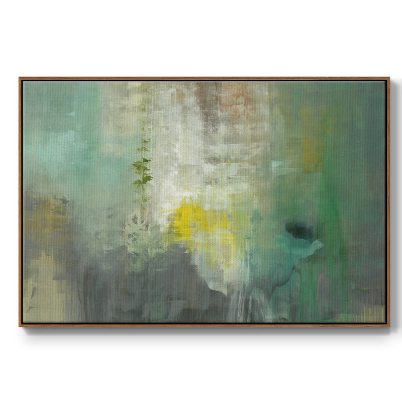 Forage - reproduction de cadre flottant sur toile, Noyer, H 25 po x l 37 po x P 2 po