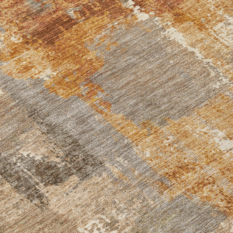 Machine Washable Indoor/Outdoor Chantille ACN2655 Modern Rug, 1'8" x 2'6", Taupe