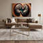 Cats European Shorthair, art mural sur toile brune-1306408645