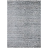 Geometric Area Rug in Grey And Dark Grey