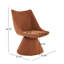 Chaises de salle à manger pivotantes Aurelio-124651370
