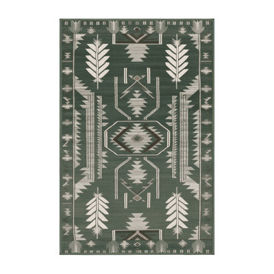 Washable Sagebrush Southwestern Area Rug