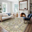Tapis oriental en laine et en nylon tissé à la machine-841243012