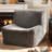 Faux Fur Armless Sofa Chair, 32''W Modern Single Couch With Deep Seat, Ideal for Bedroom, Living Room,Dorms, Apartments – No Assembly Required-1923824718
