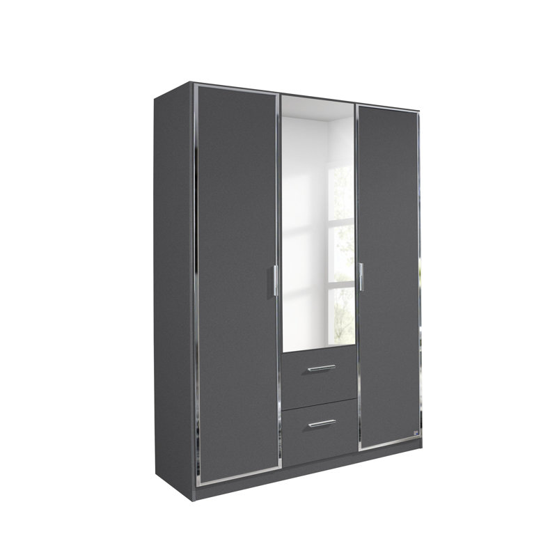 Marl 3 Door Wardrobe, Grey
