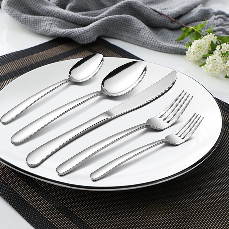 60 Piece Heavy-Duty Silverware Set