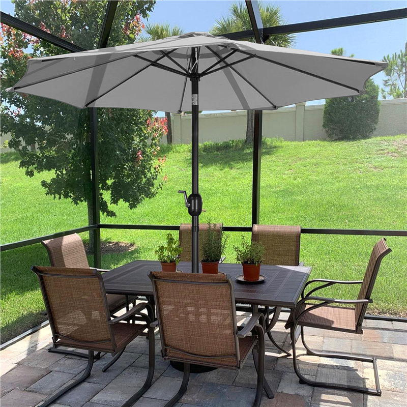 Traditional Parasol, Light Gray