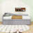 Twin Upholstered Daybed with Trundle-656438720