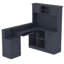 L-Shaped Computer Desk With Outlet, Drawers, Bookshelf, Modern Corner Desk, L-Shaped Study Table Writing Desk,Corner Gaming Computer Desk With Storage,Blue-1617399620