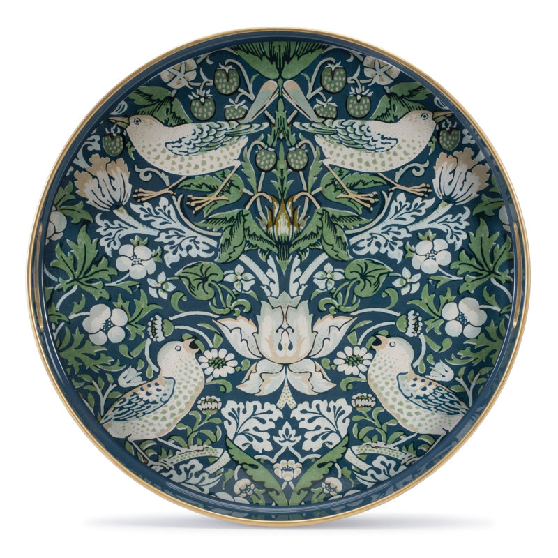 Hershal 13.75" D Round Serving Tray
