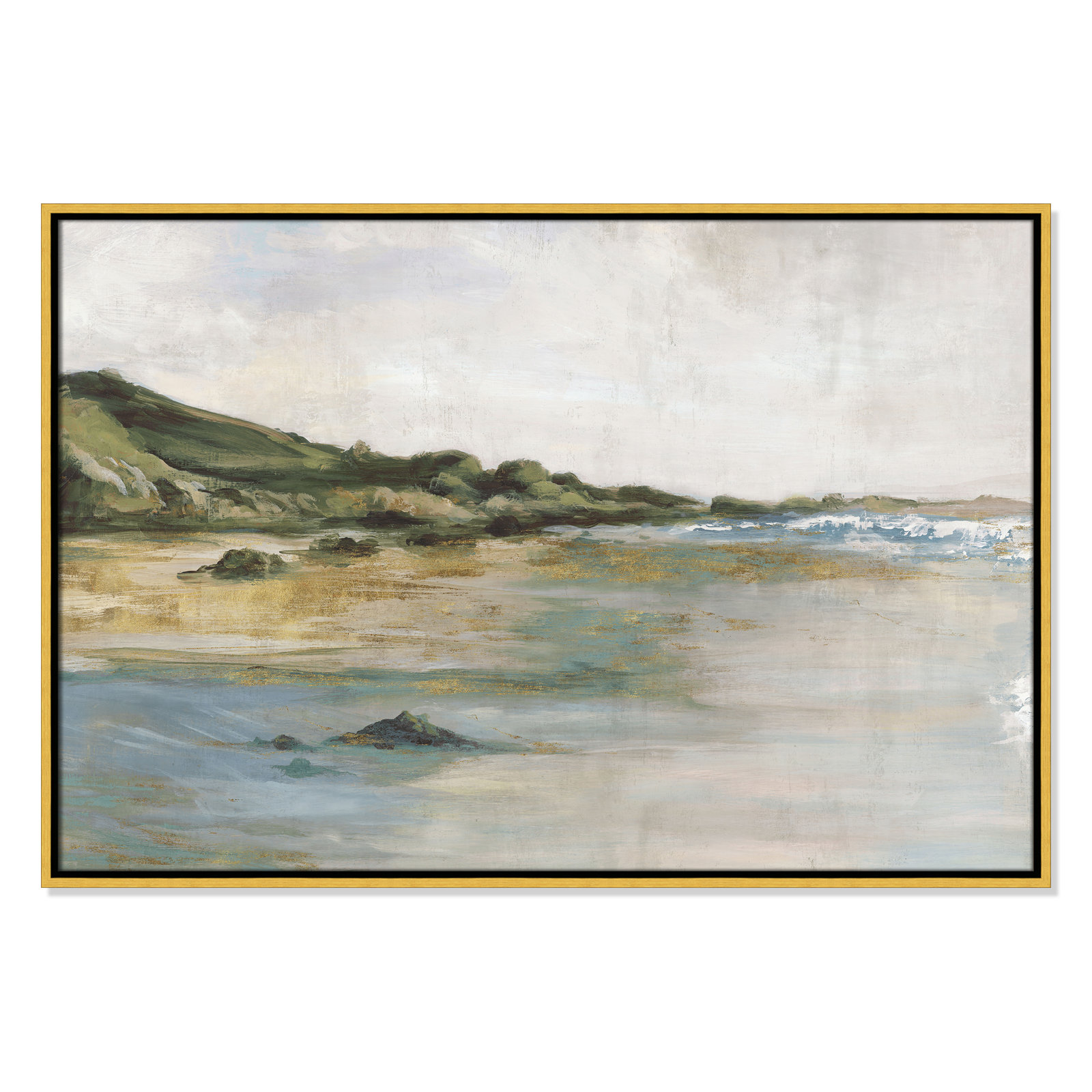 Cordoba "Tide's Edge" Print, 25.5" H x 37.5" W, Gold