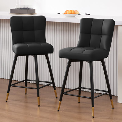 Swivel Upholstered Counter Stool