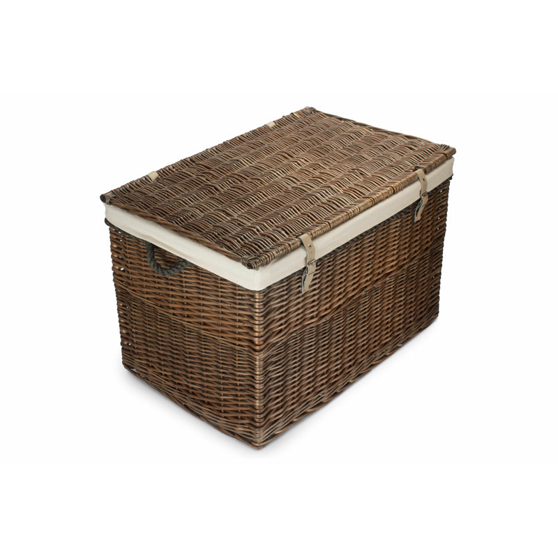 Keven Wicker Storage Hamper with Lining