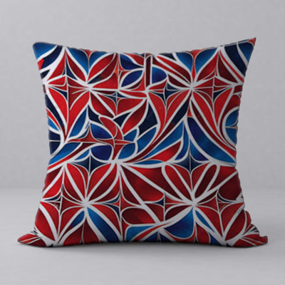 Abstract Reversible Throw Pillow