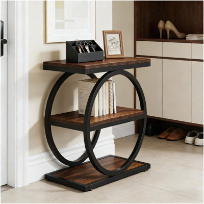 Table de bout moderne à 3 niveaux avec canapé, table de bout moderne