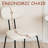 19'' H Modern Linen-like Fabric Upholstered Dining Chair With Metal Legs-43987058