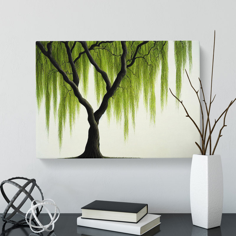 Irresistible Weeping Willow Tree - Wrapped Canvas, 35cm H x 50cm W x 3cm D