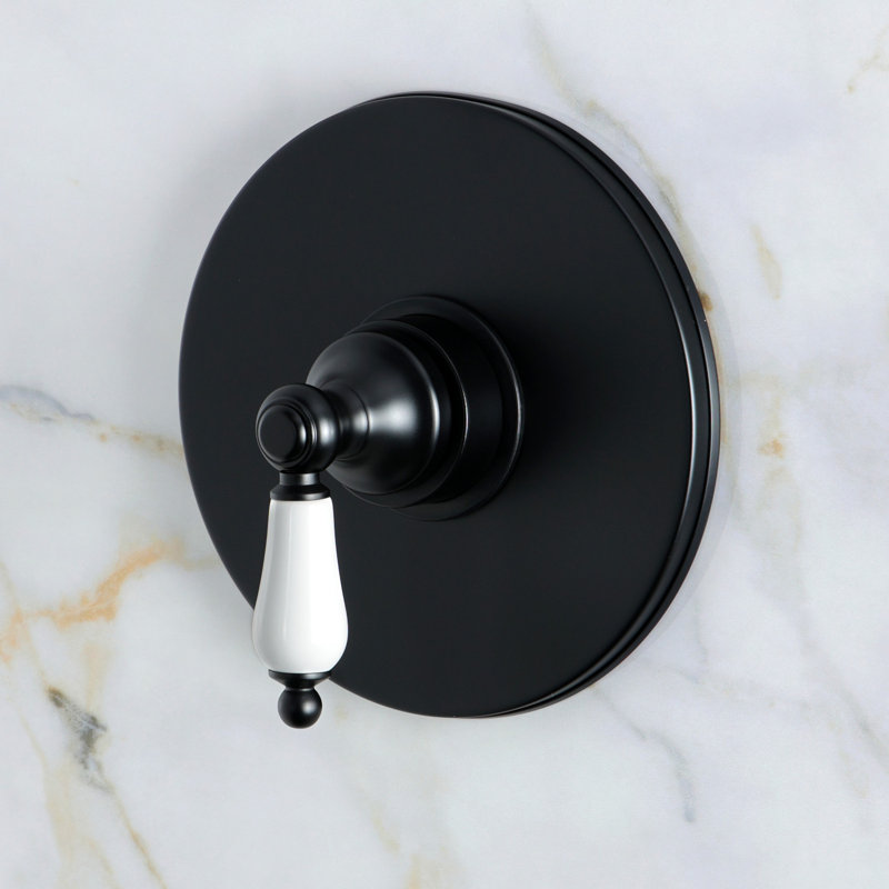 Kingston Brass Victorian Single-Handle Pressure Balanced Shower Faucet, Matte Black