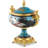 Classic & Elegant 15 Inch Cherub Porcelain and Bronze Jar with Ornate Handle for Home, Room Decor