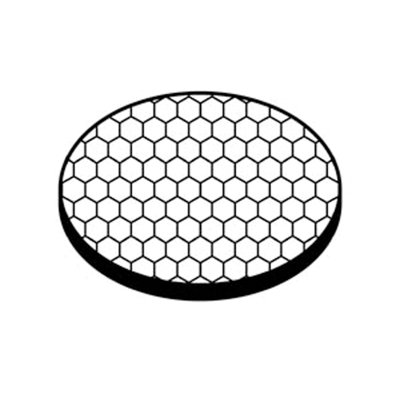 45 Degree Black Material Hexcell Louver Sheild Accent Lens