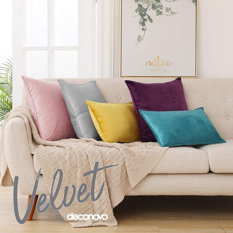 Throw Pillow Cover, Beige, 31cm H x 51cm W x 1cm D