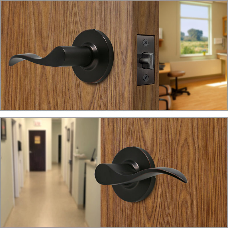 Keyed (Entry) Door Lever, Oil Rubbed Bronze